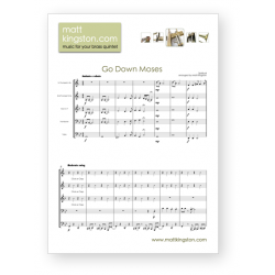 Go Down Moses - arranged for Brass Quintet